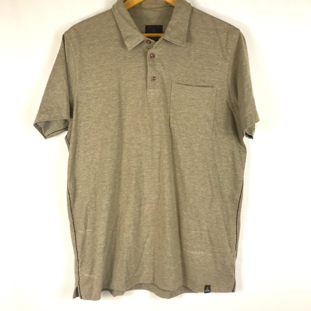 Prana Mens Polo Shirt Size M